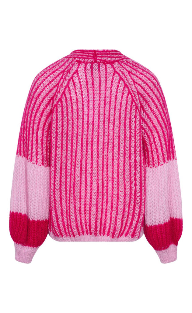 Noella Knit Cardigan - Liana - Pink Bubblegum