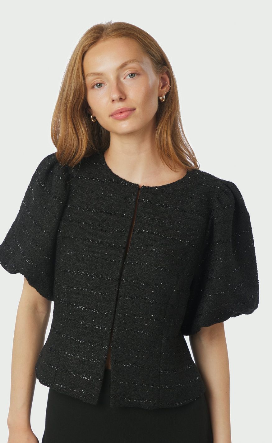 Neo Noir Bluse - Anela Boucle - Black