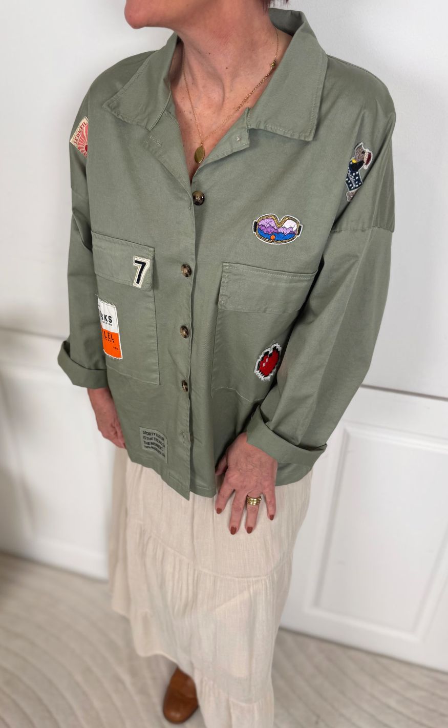 Marta Du Chateau Jakke - Astoria - Military1011