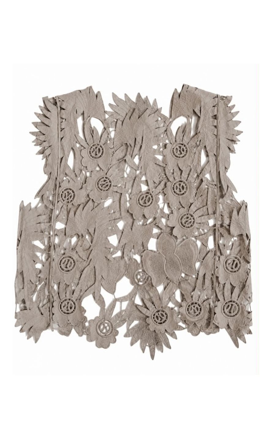 Tim og Simonsen Topp - Yrsa Lace - Coffee