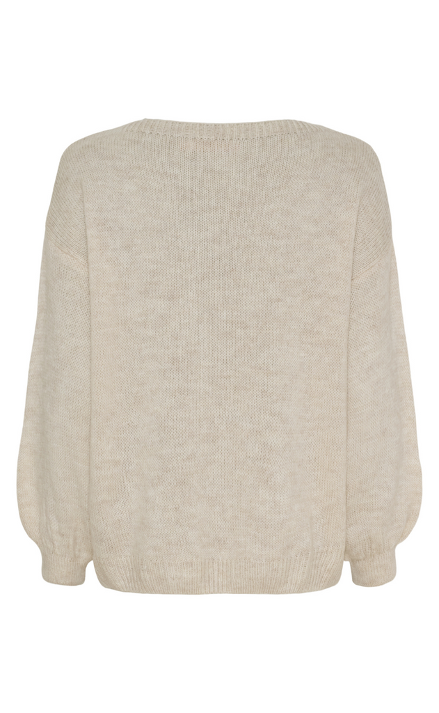 Marta Du Chateau Genser - Amarante Knit - Beige/Jeans/Celeste