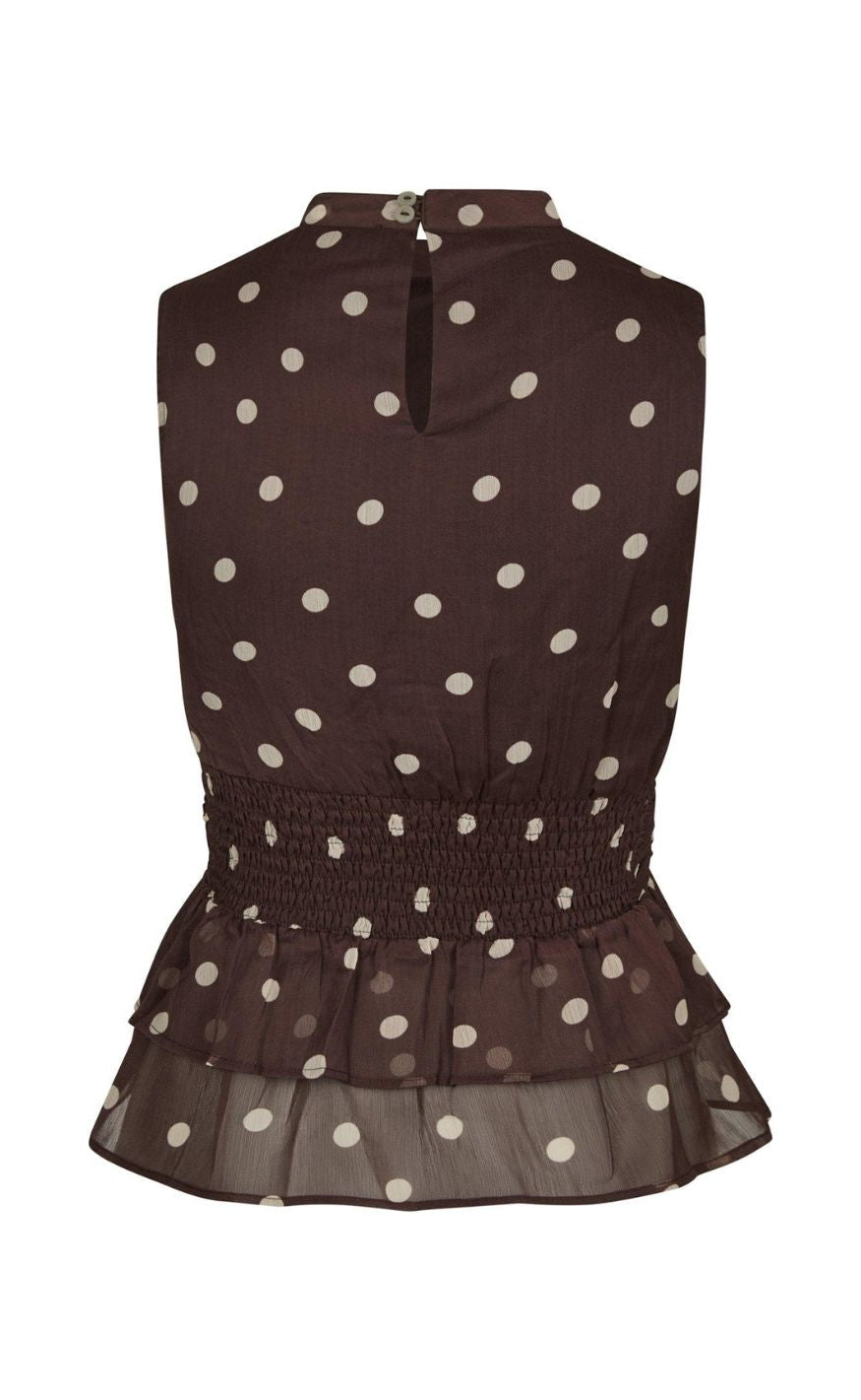 Neo Noir Topp - Ansol Big Dot - Brown