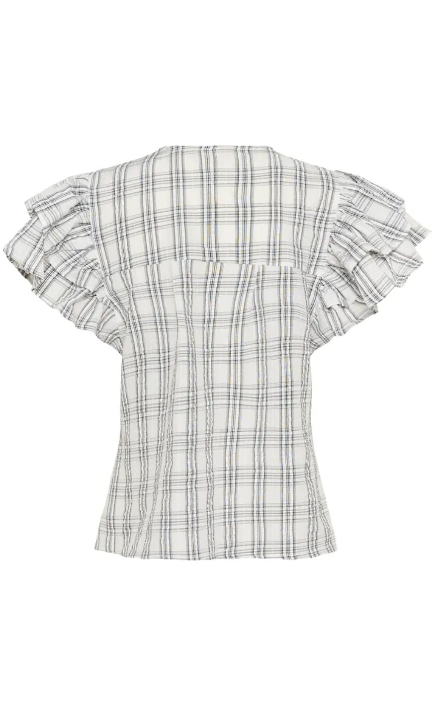 Culture Bluse - Calista - White Check