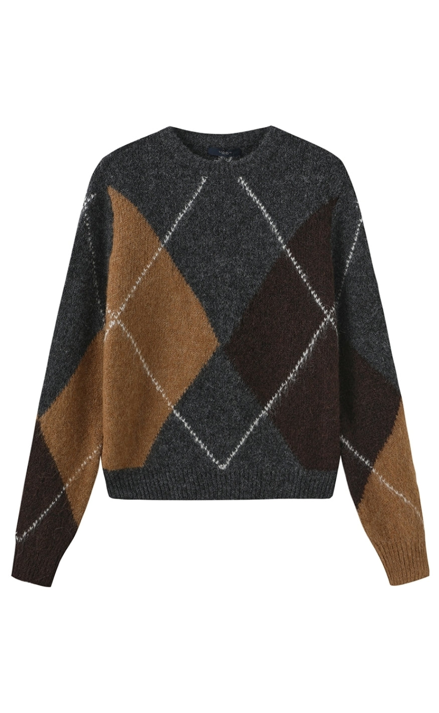 Luxzuz Genser - Zella - Dark Grey Melange