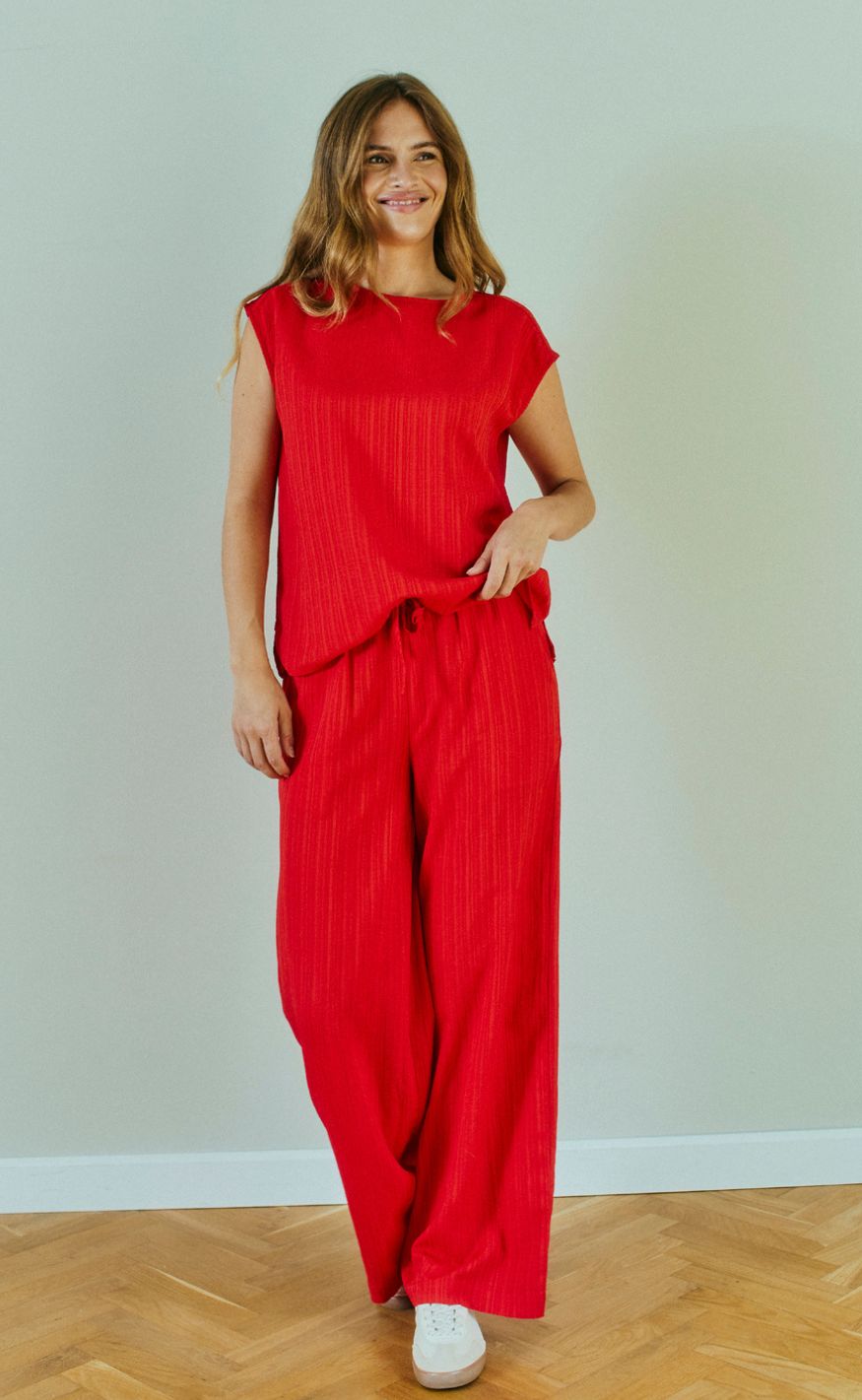 Freequent Bluse - Grsvalse - True Red