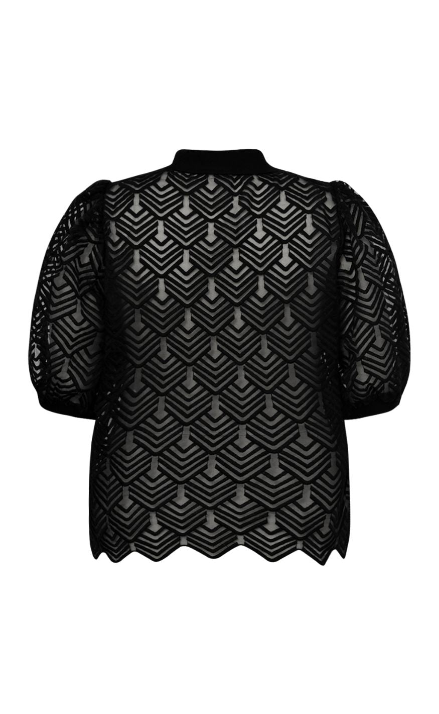 Gossia Bluse - Ava Polo - Black