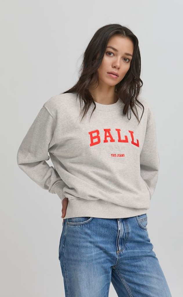 BALL Original Sweatshirt - Taylor - Medium Grey w. Mistful Mauve