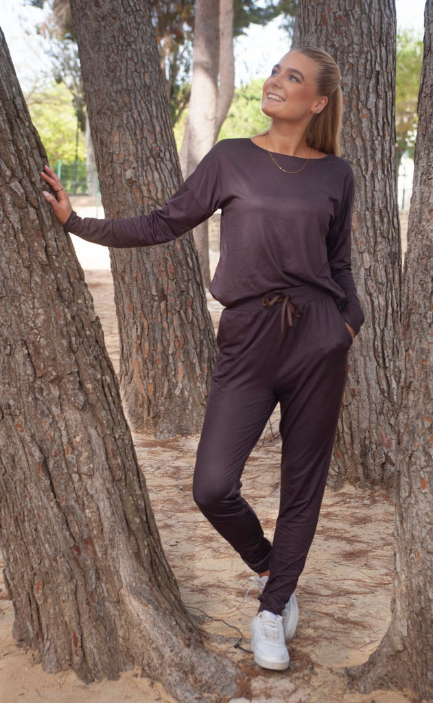 Liberte Leggings - Alma Fleece - Dark Chocolate