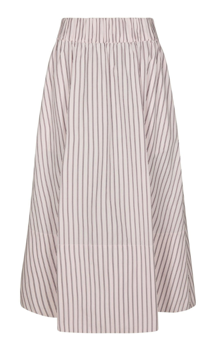 Neo Noir Skjørt - Yara Long Double Stripe - Rose