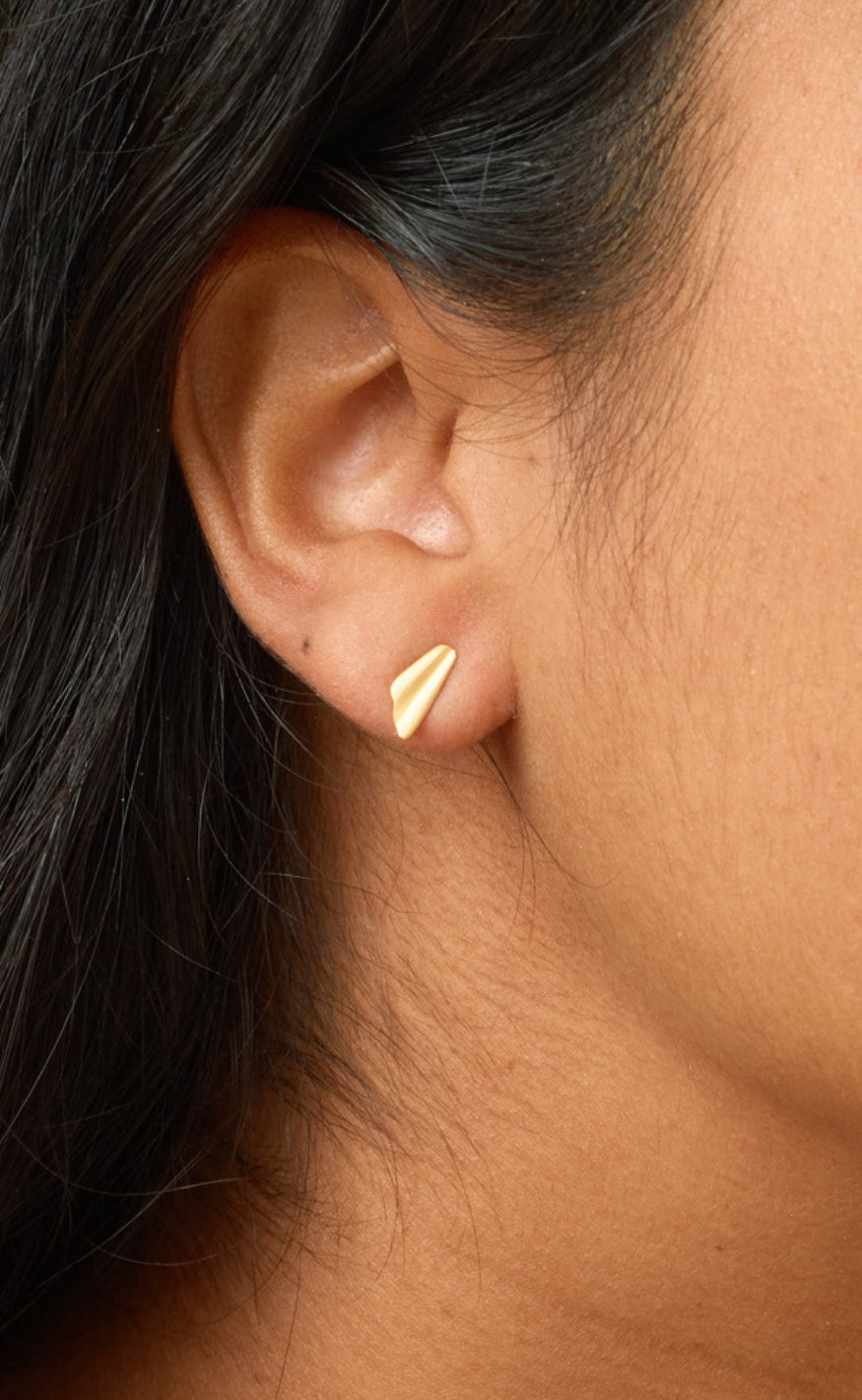 ENAMEL Copenhagen Øreringer - Wave Leaf - Gold Colour