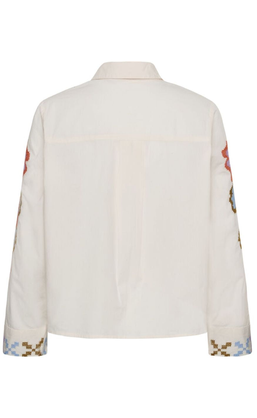Culture Skjorte - Breezy - Spring Gardenia/Violet