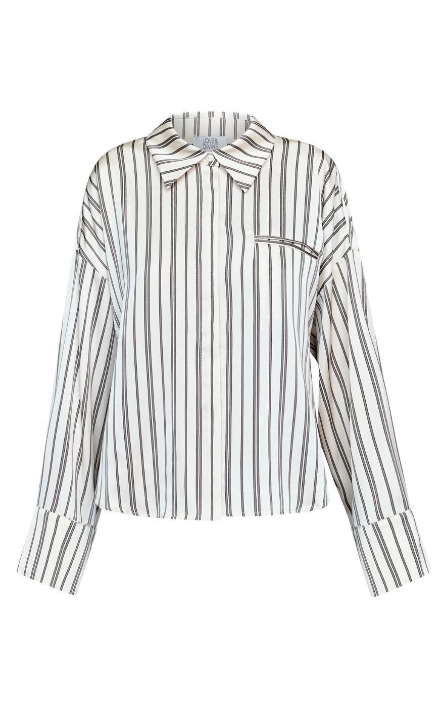Love & Divine Skjorte - love1495-5 - Cream Stripes