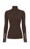 Tim & Simonsen Bluse - Maja Turtle Costina Lace - Cioccolato