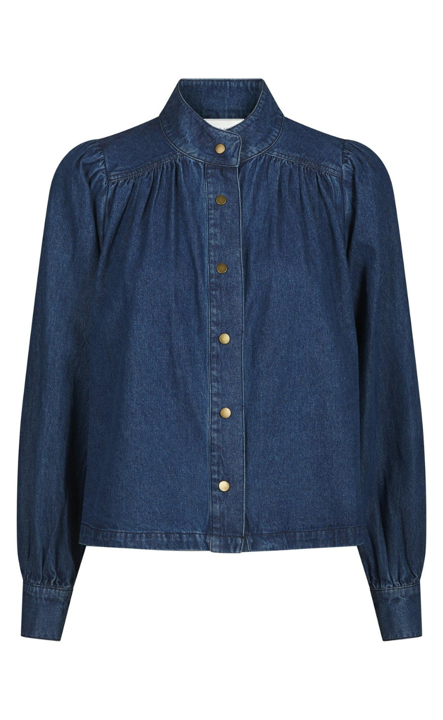Neo Noir Skjorte - Melya Denim - Blue