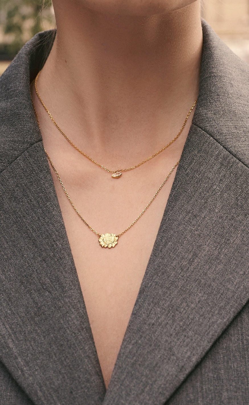 Maanesten Halskjede - Ellie - Gold Colour