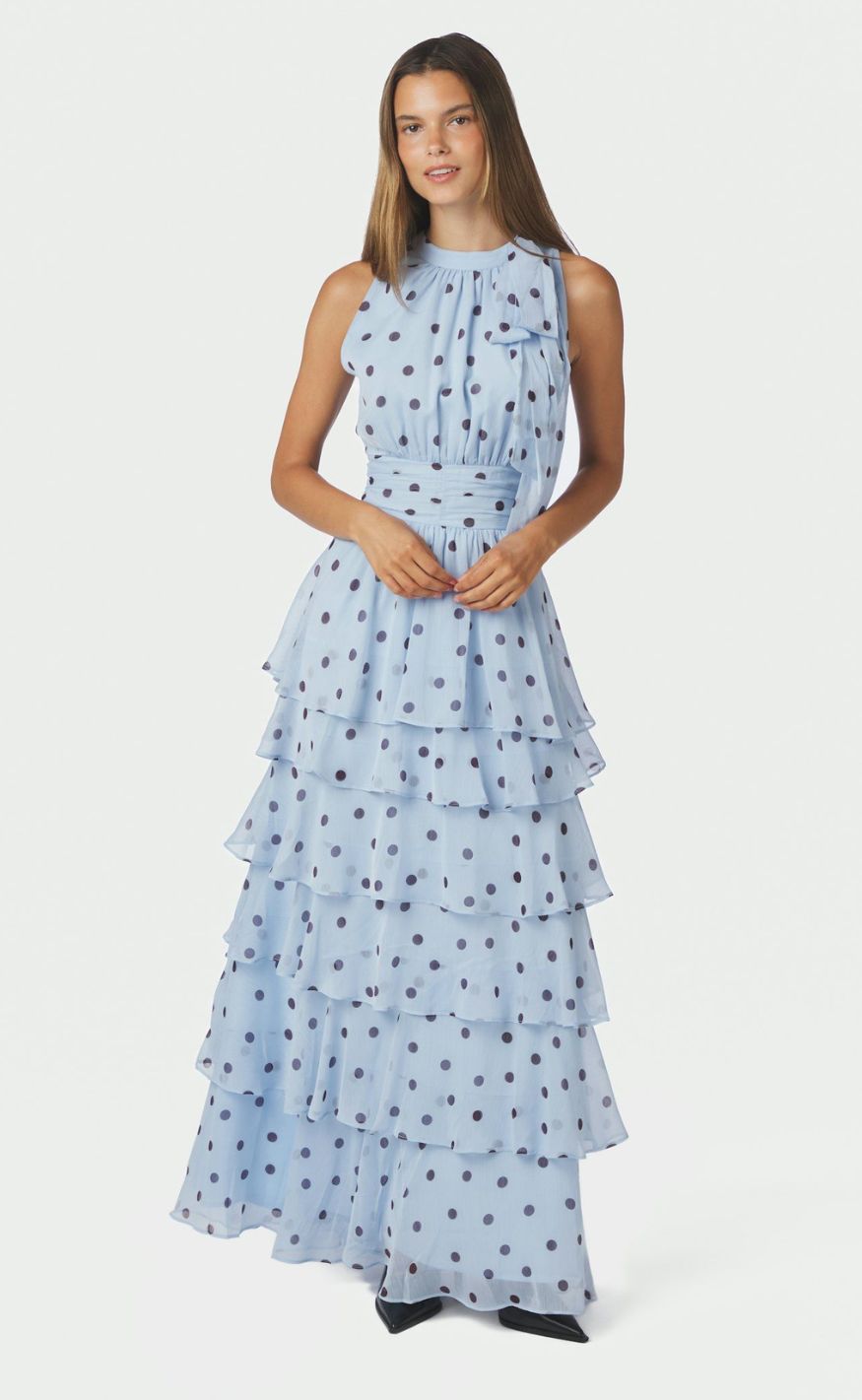 Neo Noir Kjole - Marli Big Dot - Light Blue