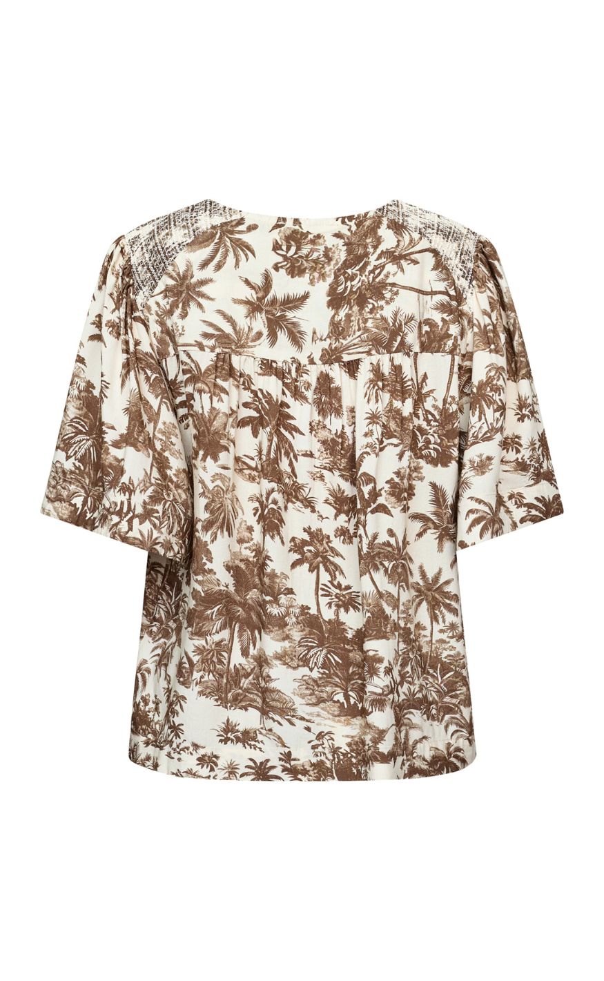 Love & Divine Bluse - Love1579 - Brown Palm