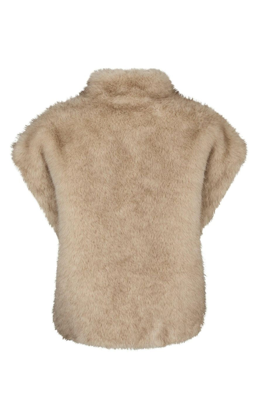 Neo Noir Vest - Kevini Faux Fur - Beige