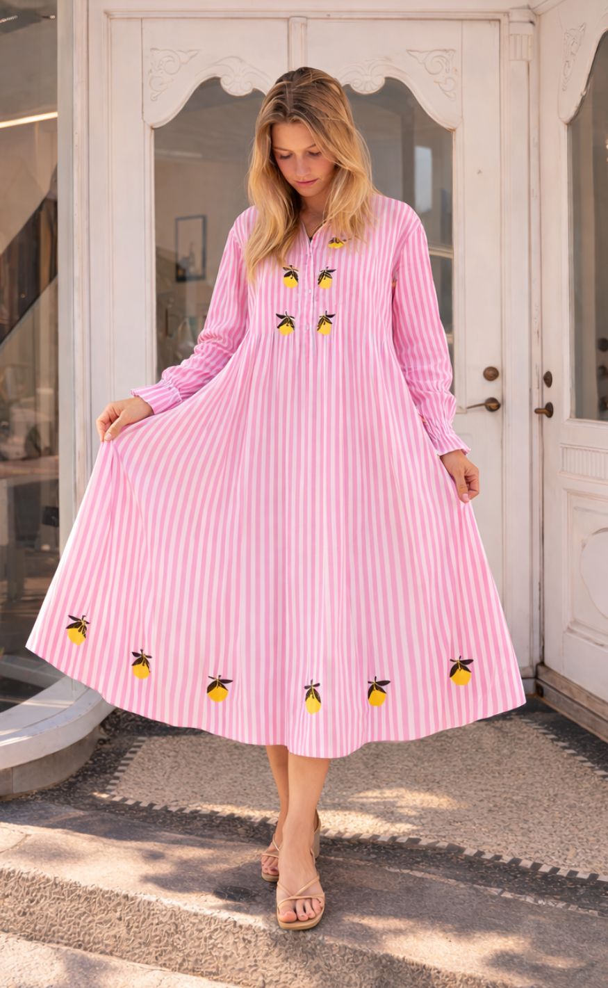 A-View Kjole - Alize - Rose/Yellow