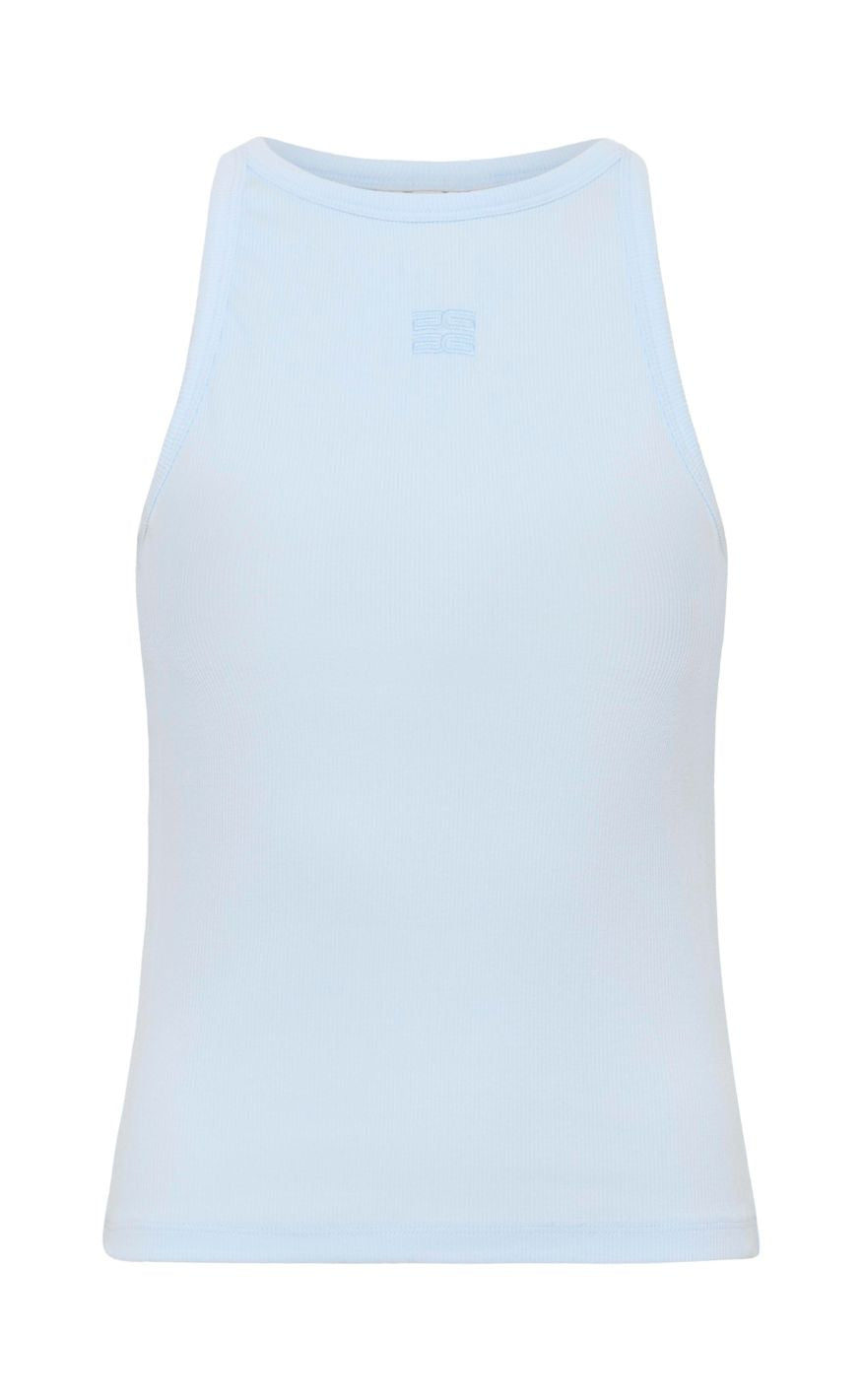 Gestuz Topp - Drew Logo Tank 2.0 - Blue Finch