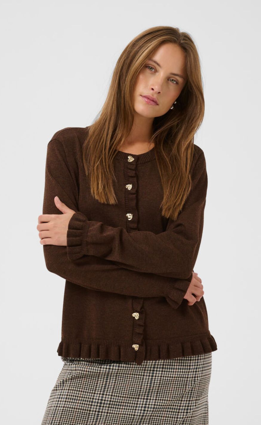 Culture Cardigan - Clare Annemarie - Coffee Bean Melange