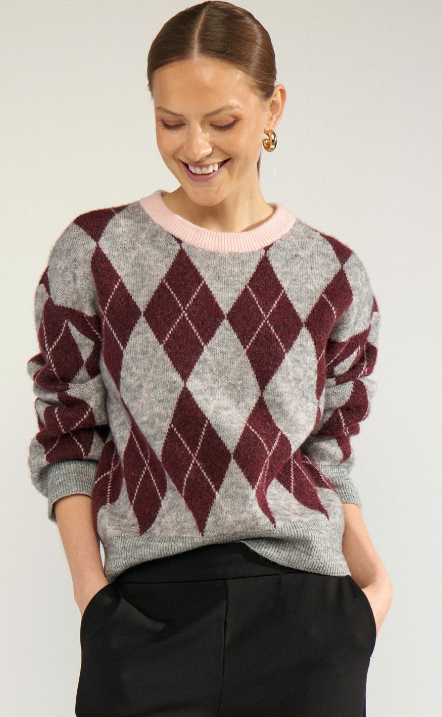Nümph Pullover - Tikla - Medium Grey Mel