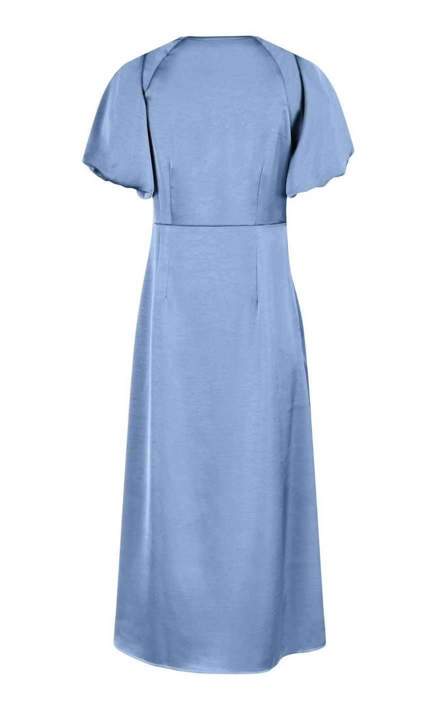 Neo Noir Kjole - Illana Heavy Sateen - Light Blue
