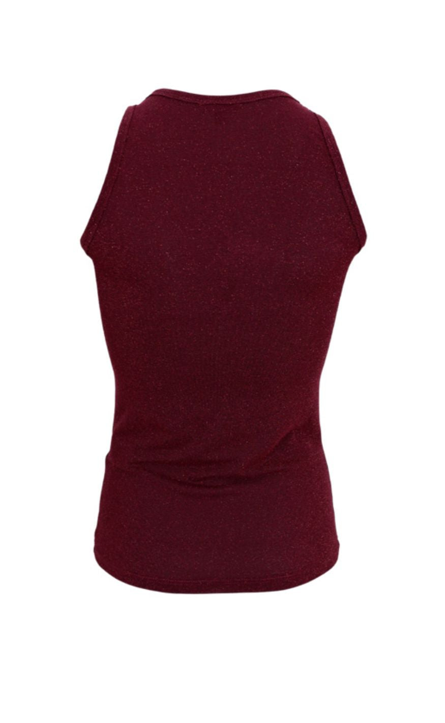 Black Colour Topp - Faye Lurex - Plum