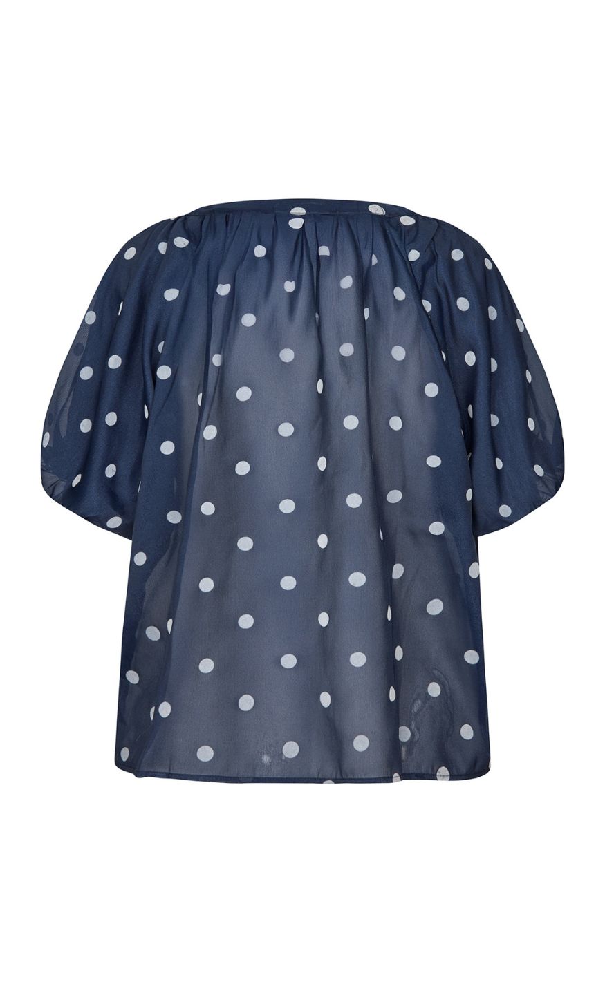 Lollys Laundry Bluse - Pine  - 23 Dark Blue