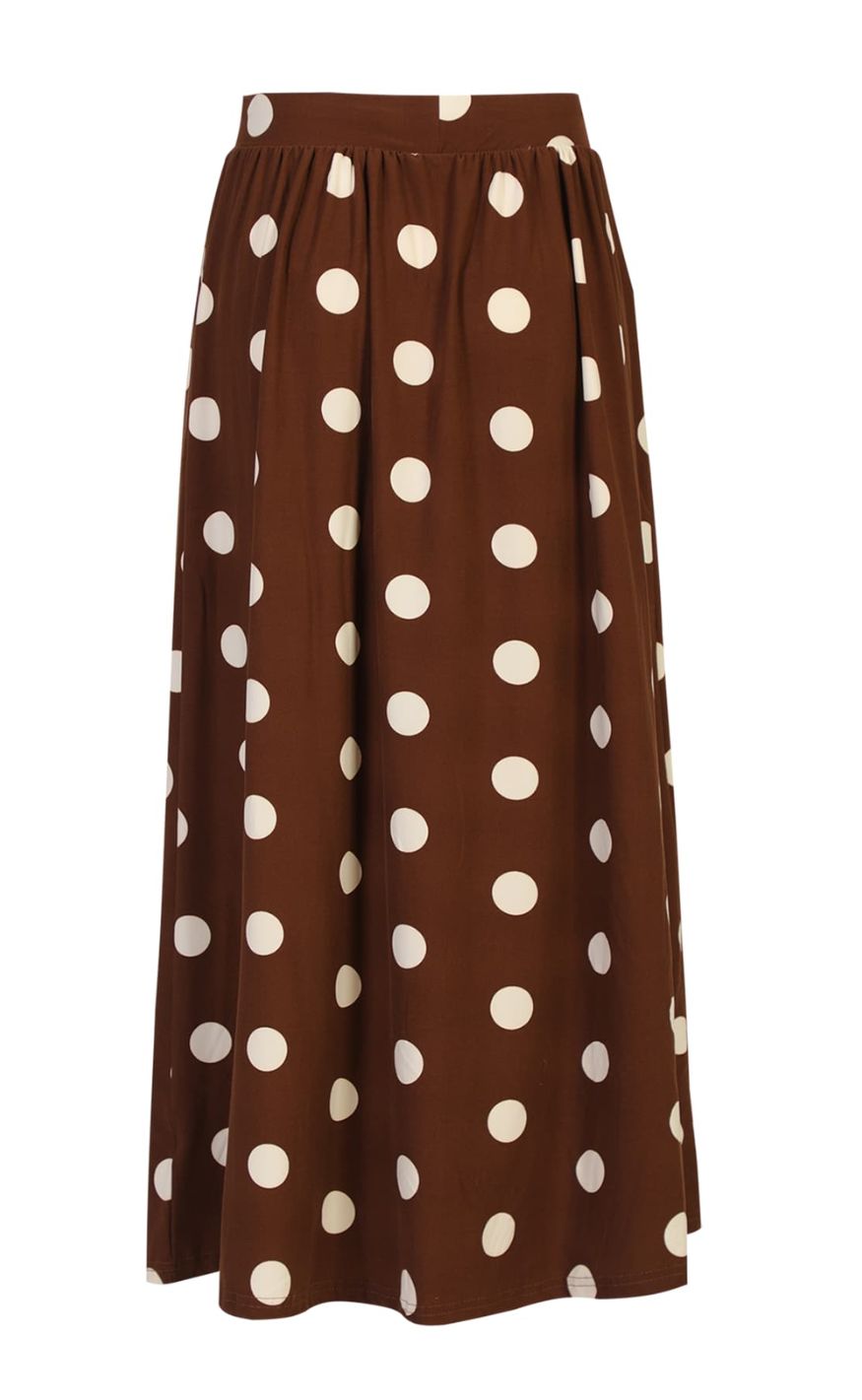 Liberte Skjørt - Alma Loose - Brown Creme Dot