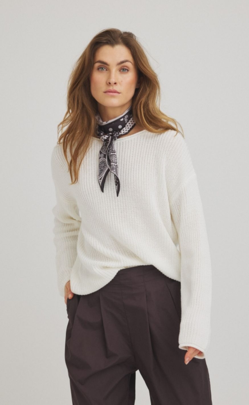 Luxzuz Skjerf - Lungo - Oyster Gray