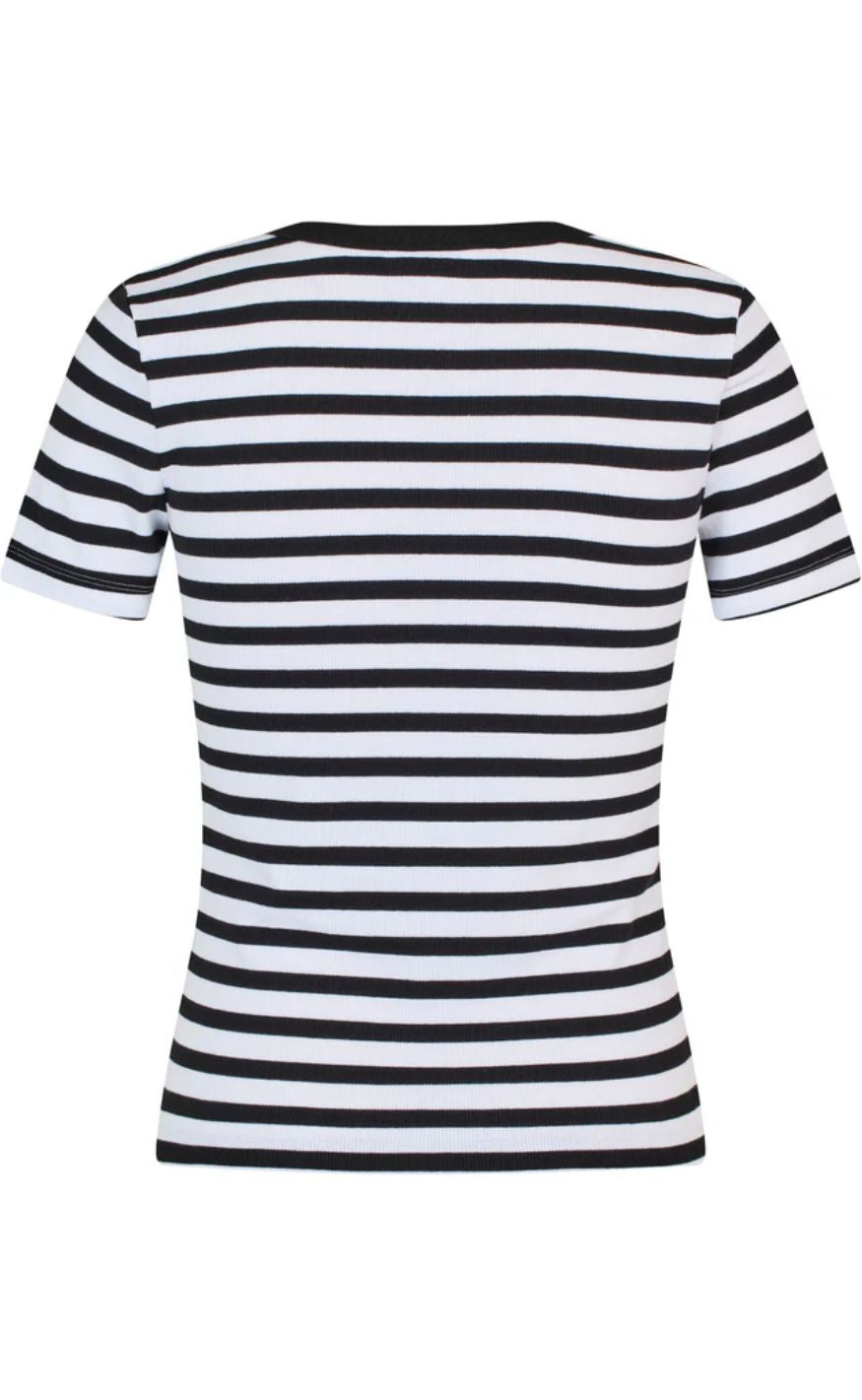 MbyM T-shirt - Otis-M - White Black Stripe