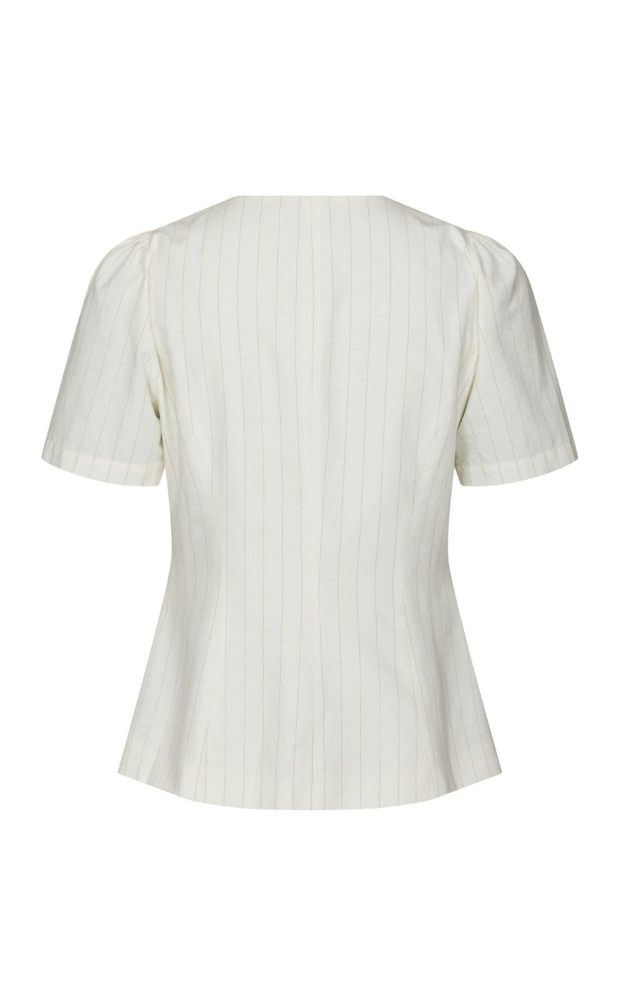Neo Noir Bluse - Jules Summer - Taupe Stripe