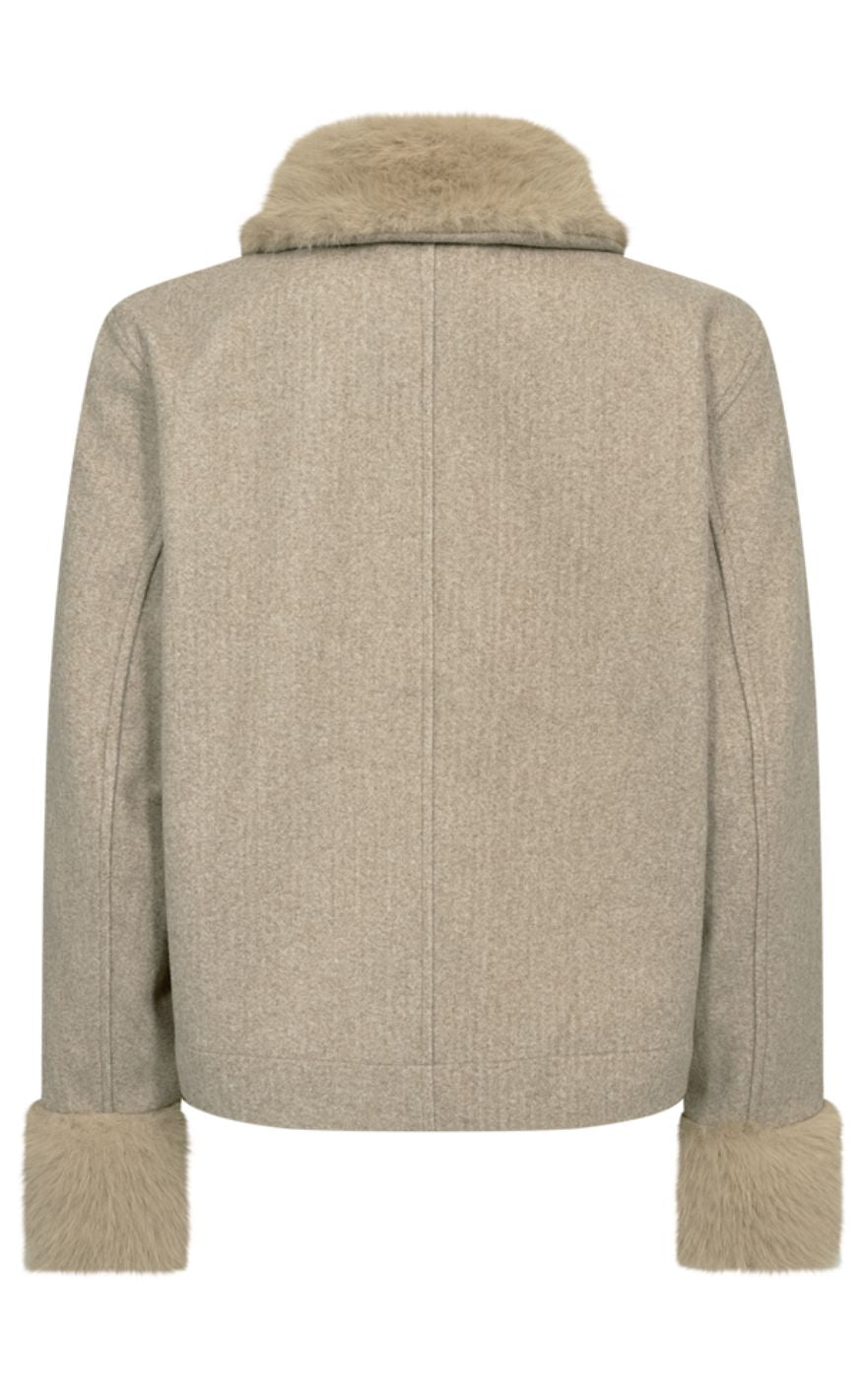 Freequent Jakke - Yanna - Silver Mink Melange