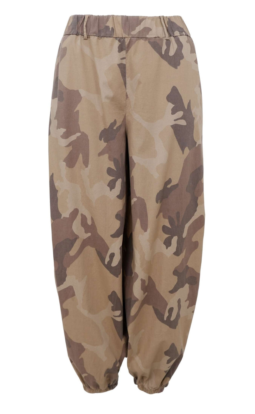 Black Colour Bukser - Ally Balloon - Brown Camouflage