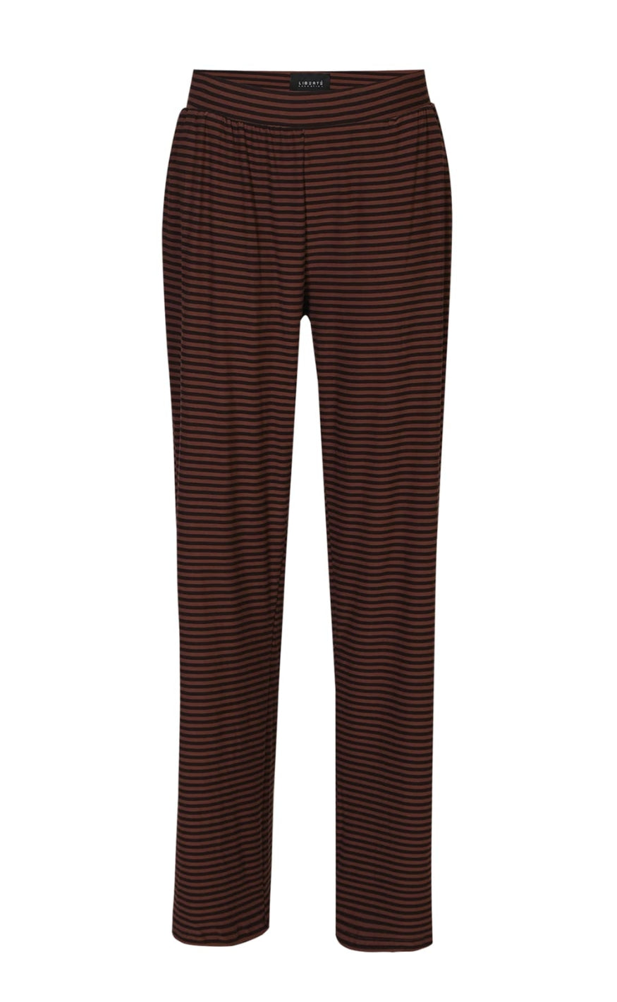 Liberte Bukser - Alma Wide - Espresso Stripe
