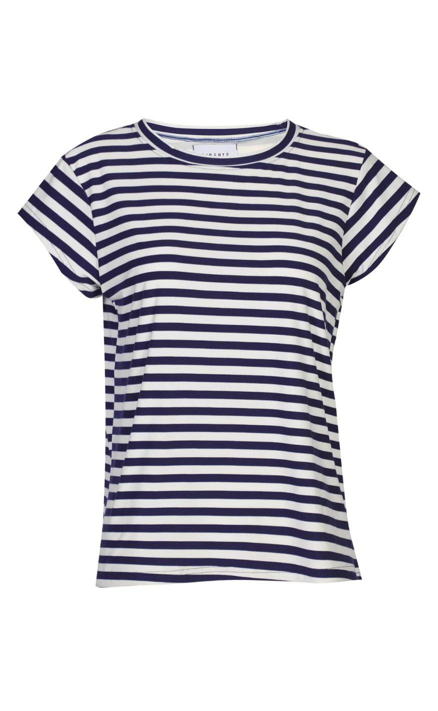 Liberté T-shirt - Alma U - Blue Creme Stripe
