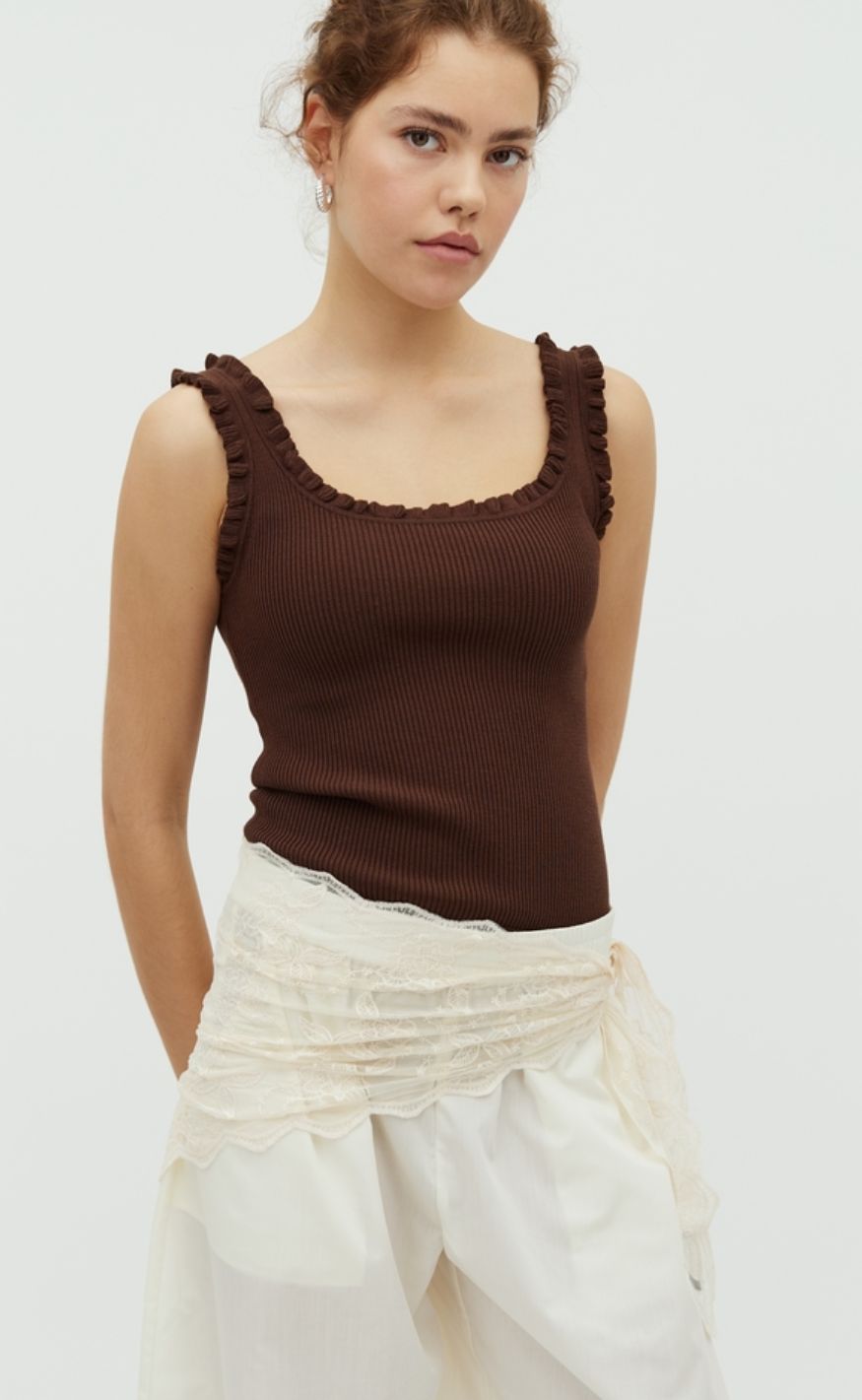 MbyM Topp - Elinne - Chocolate Brown