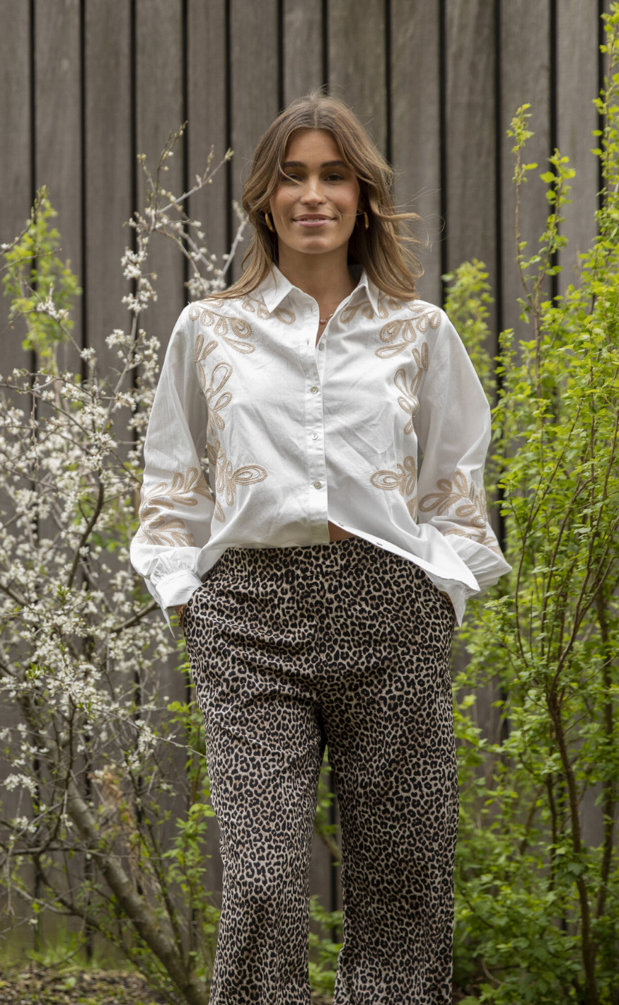 Love & Divine Bluse - Love1142 - White/Sand
