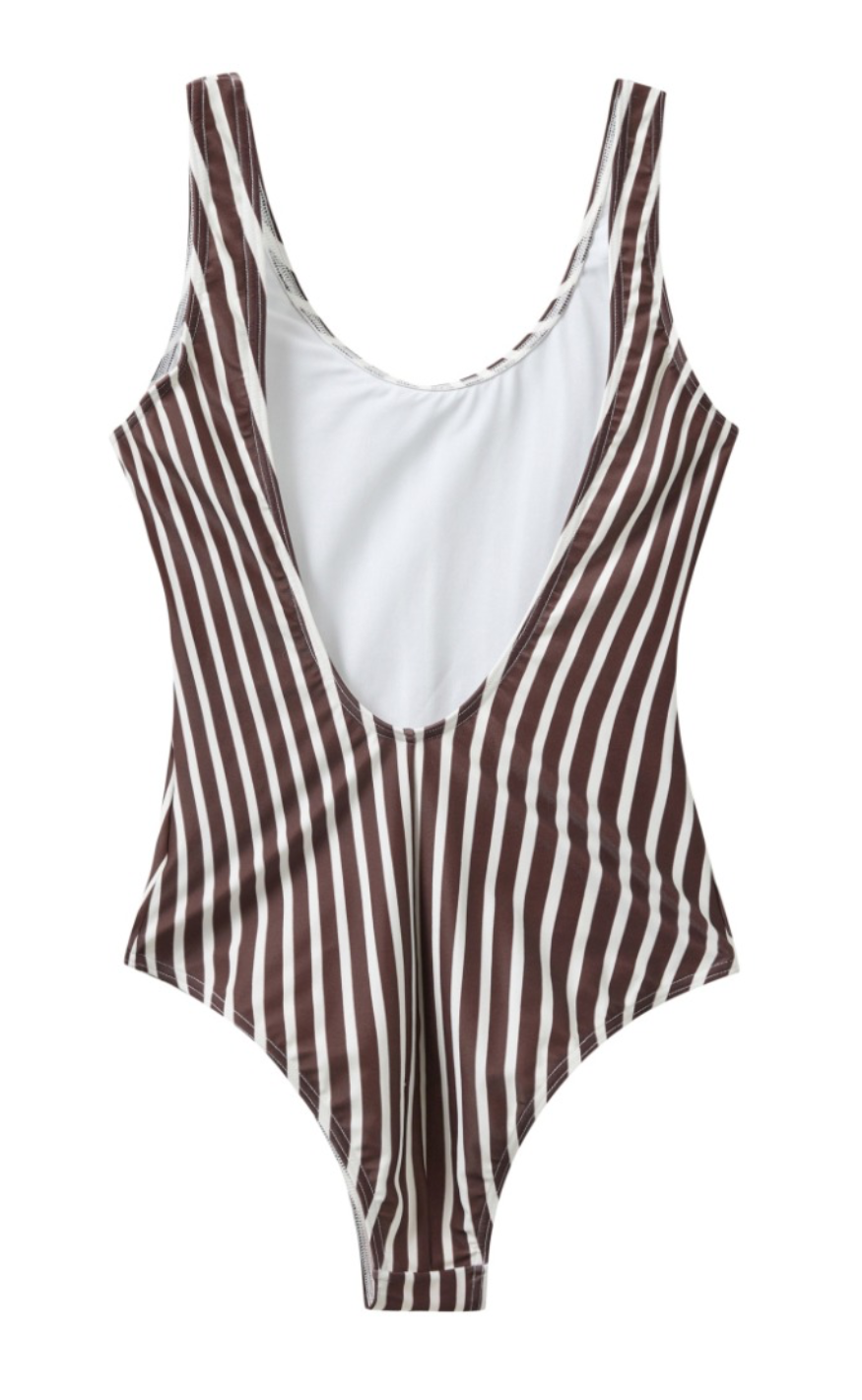 H2O Badedrakt - Stripe Swim - Bark