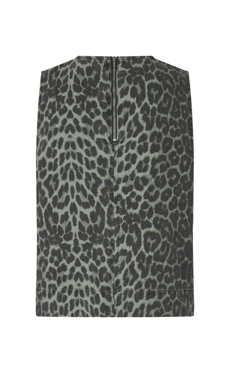 MbyM Topp - Rihne-M - Dark Leopard Mist