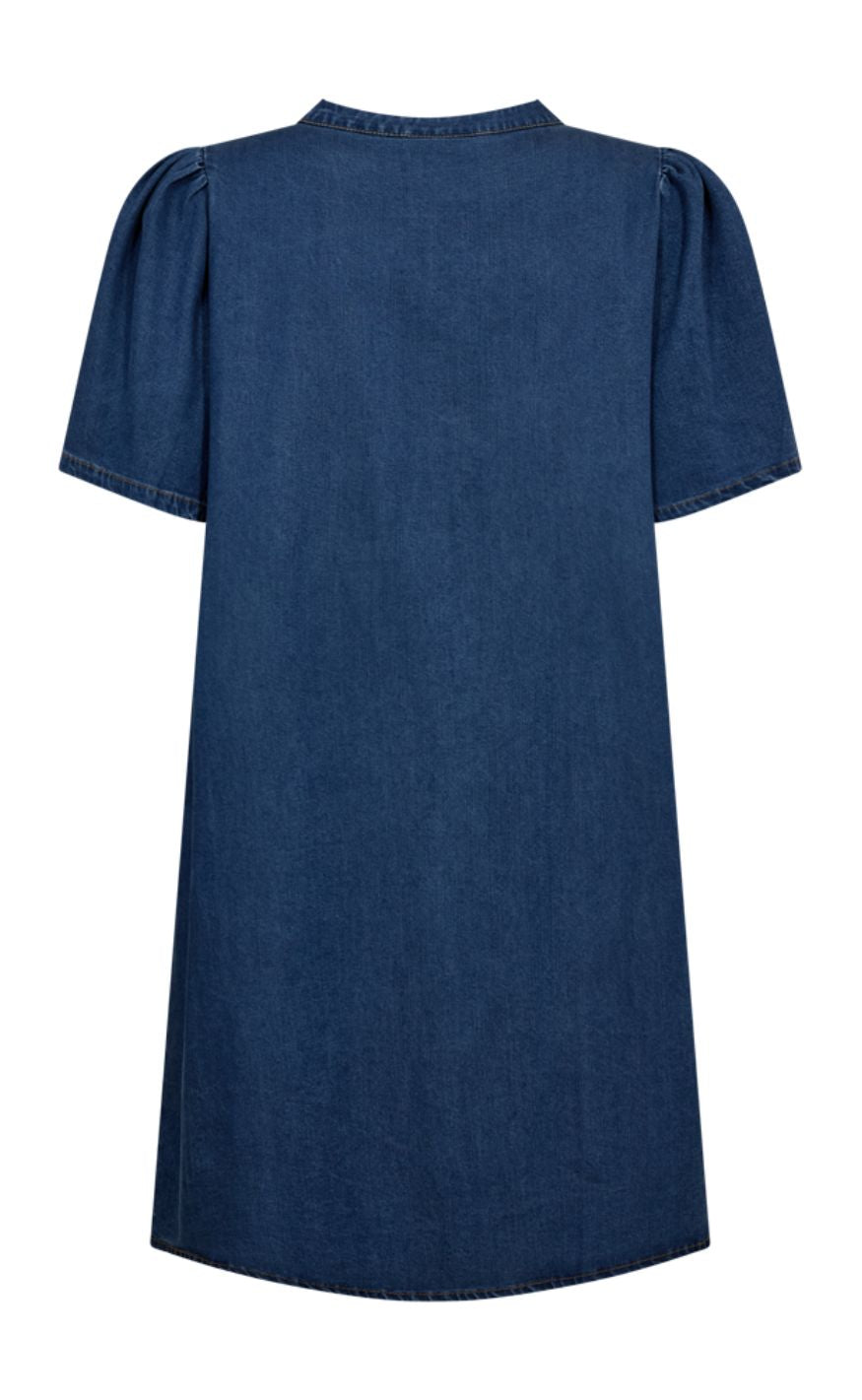 Freequent Kjole - Solda - Medium Blue Denim