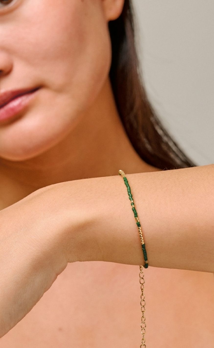 ENAMEL Copenhagen Armbånd - Petra - Khaki