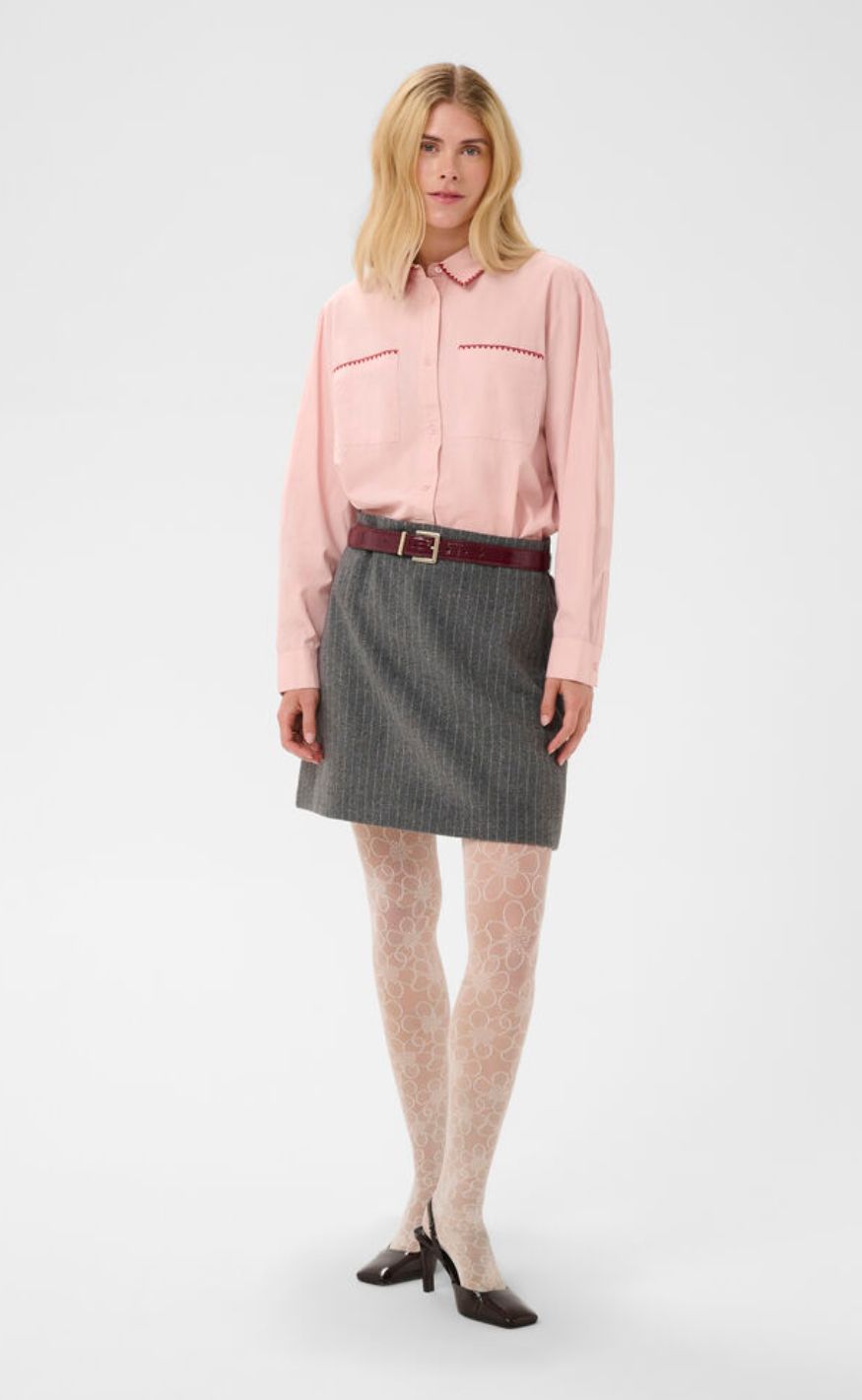 Culture Skjorte - Malena Olena - Pale Mauve