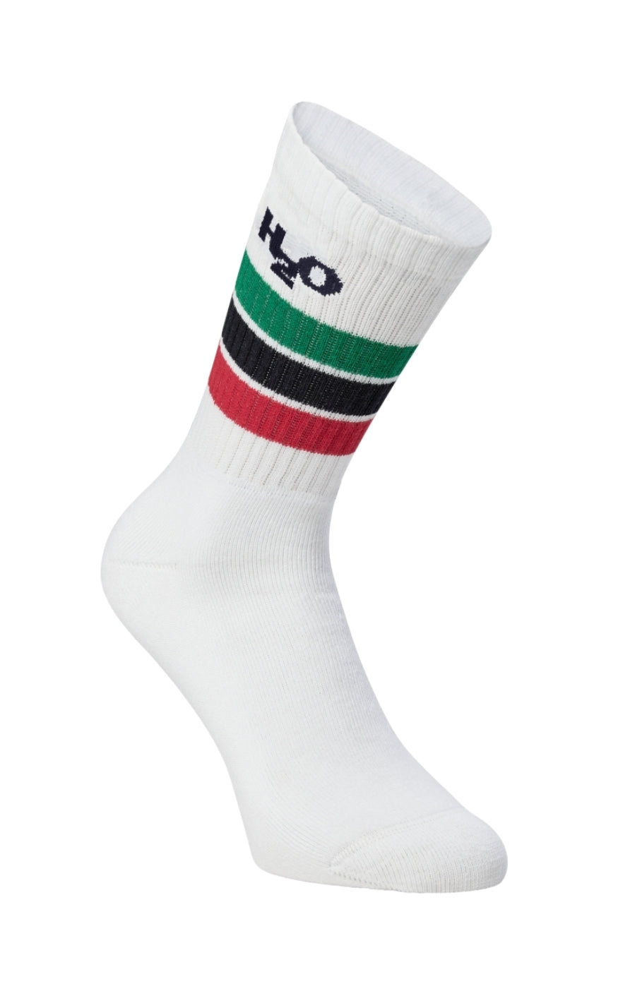H2O Strømper - Classic Sock 2-pack - White/Green/Red