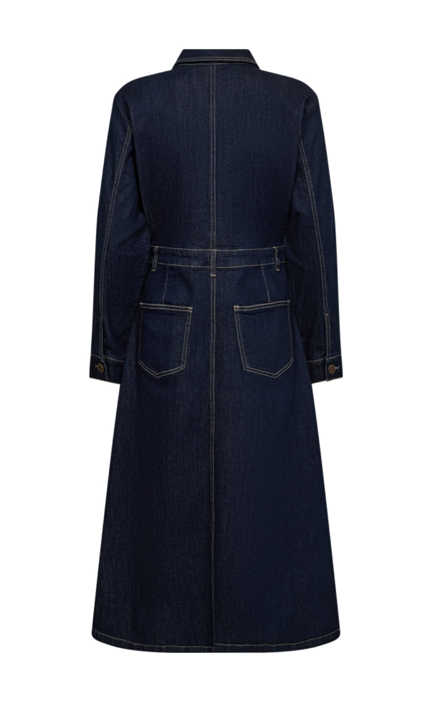 Freequent Kjole - Sara - Dark Blue Denim