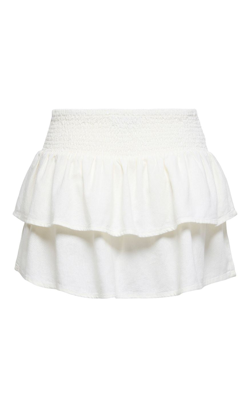 ONLY Skjørt - Goal Linen - Cloud Dancer