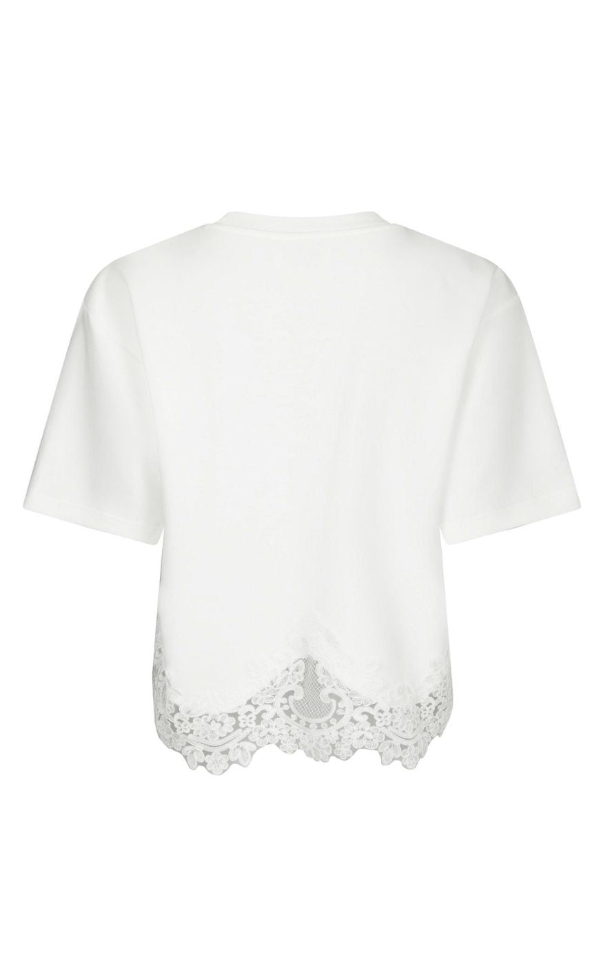 Neo Noir T-shirt - Iria Lace - White