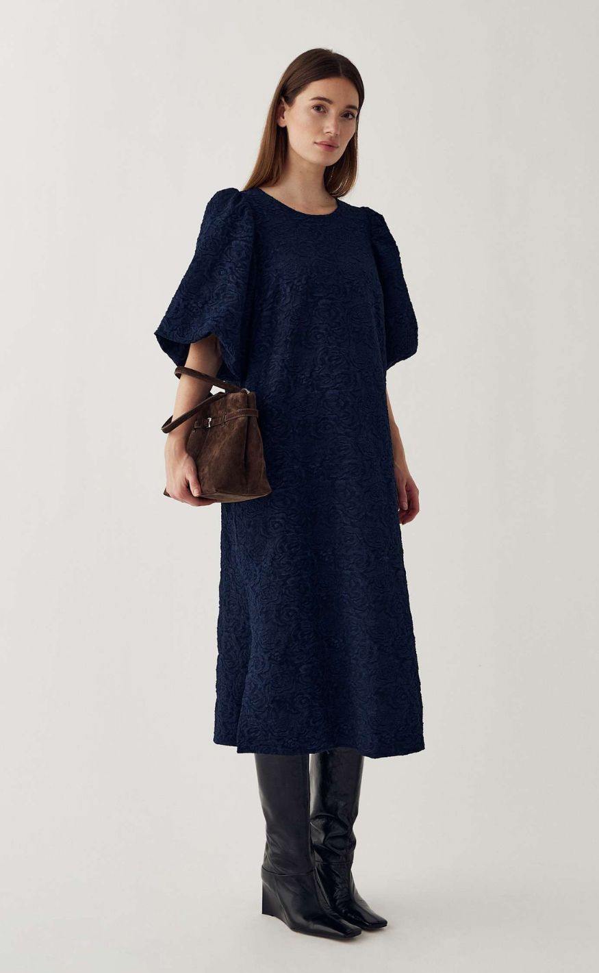 Noella Kjole - Pastis Long - Navy Blue
