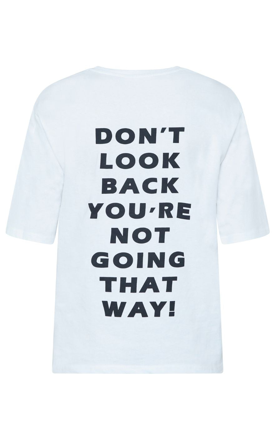 Sisters Point T-shirt - Heda Loose - White/Black